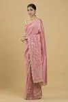 Rose Pink Silk Saree