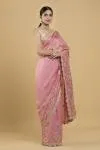 Rose Pink Silk Saree