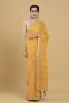 Daisy Yellow Bandhani Georgette Saree