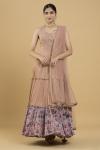 Rose Pink Mirror Work Chiffon Anarkali