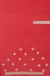 Crimson Organza Lehriya Saree