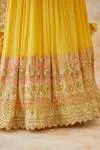 Butter Yellow Georegette Anarkali Suit