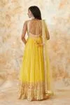 Butter Yellow Georegette Anarkali Suit