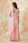 Party Pink Georegette Sharara Suit