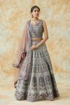 Wisteria Purple Silk Lehenga