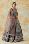 Wisteria Purple Silk Lehenga