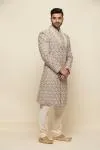 Urban Embroidered Silk Sherwani