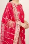Ruby Pink Silk Suit