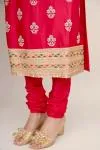 Ruby Pink Silk Suit