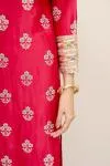 Ruby Pink Silk Suit