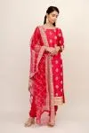 Ruby Pink Silk Suit