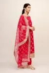 Ruby Pink Silk Suit