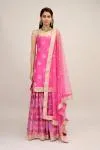 Hot Pink Sharara Suit