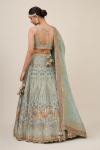 Sage Green Crepe Lehenga