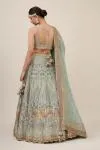 Sage Green Crepe Lehenga