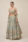Sage Green Crepe Lehenga
