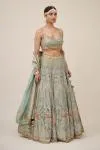Sage Green Crepe Lehenga