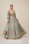 Sage Green Crepe Lehenga