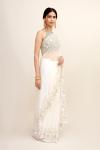 Moonlit White Organza Saree