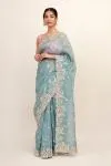 Veronica Blue Organza Saree