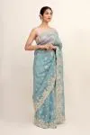 Veronica Blue Organza Saree
