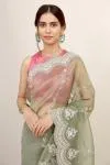 Sage Green Organza Saree