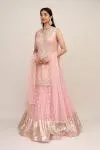 Old Rose Pink Chanderi Suit