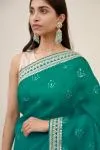 Cerulean Organza Saree