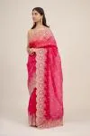 Wild Rose Organza Saree