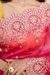 Wild Rose Organza Saree