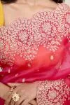 Wild Rose Organza Saree
