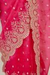 Wild Rose Organza Saree