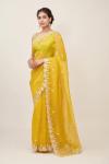 Pastel Yellow Oganza Saree