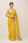 Pastel Yellow Oganza Saree