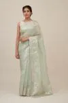 Sublime Green Organza Saree