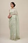 Sublime Green Organza Saree