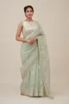 Sublime Green Organza Saree