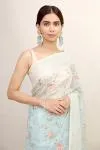 Georgia Blue Organza Saree