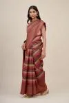 Barn Rose Tussar Silk Saree