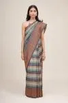 Anchor Grey Silk Saree