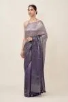 Sizzle Ombre Grape Wine Saree