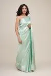 Mint Green Silk Saree