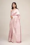 Rose Pink Kanjivaram Silk Saree