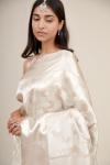 Abalone Grey Silk Saree