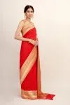 Love Red Georgette Saree