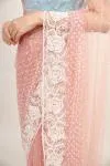 Meadow Pink Net Saree