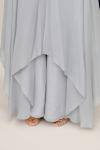 Dove Grey Crepe Sharara Suit