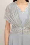 Dove Grey Crepe Sharara Suit