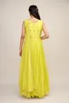 Lime Green Georegette Anarkali