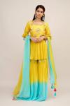 Butter Yellow Sharara Suit